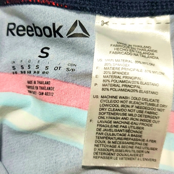 Reebok Play Dry Women's Geometric Print Leggings Size S - Picture 12 of 14